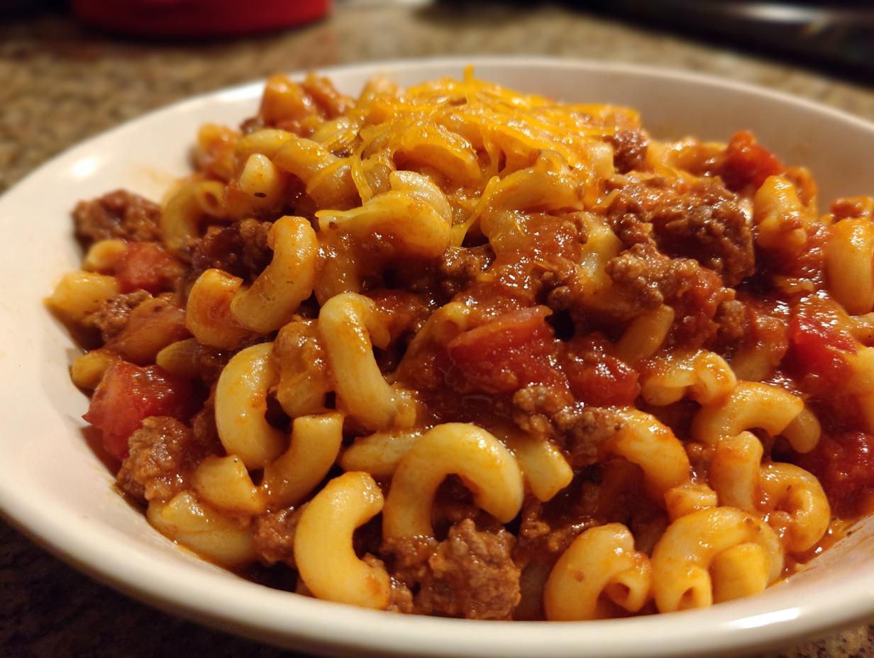 Comforting Classic American Goulash Macaroni 40 Min