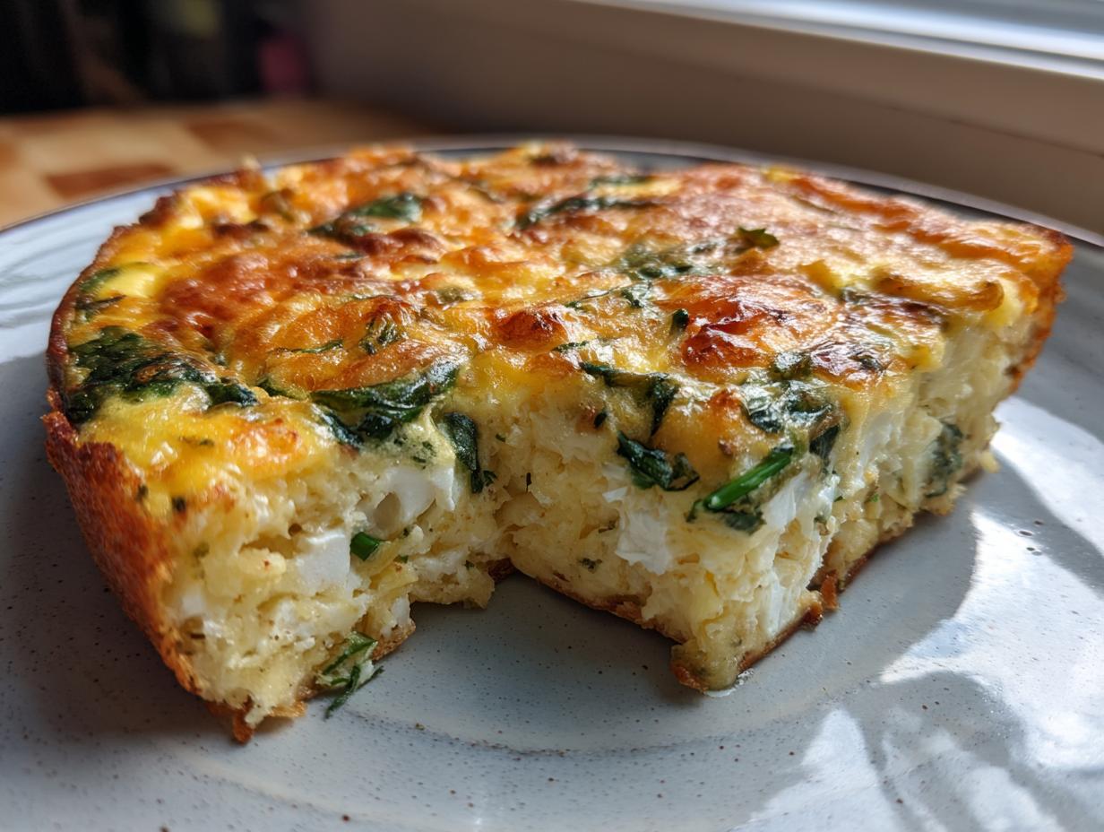 Amazing Cottage Cheese Spinach Crustless Quiche
