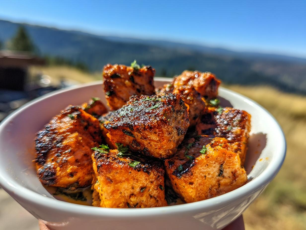 1 Crispy Salmon Bites Air Fryer Recipe Quick and Easy
