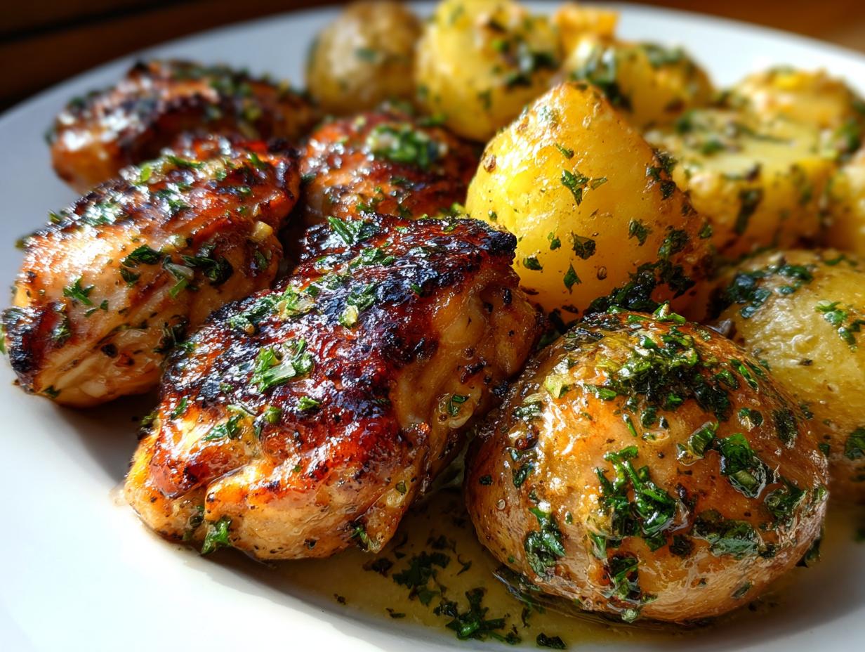 Amazing Garlic Parmesan Chicken and Potatoes