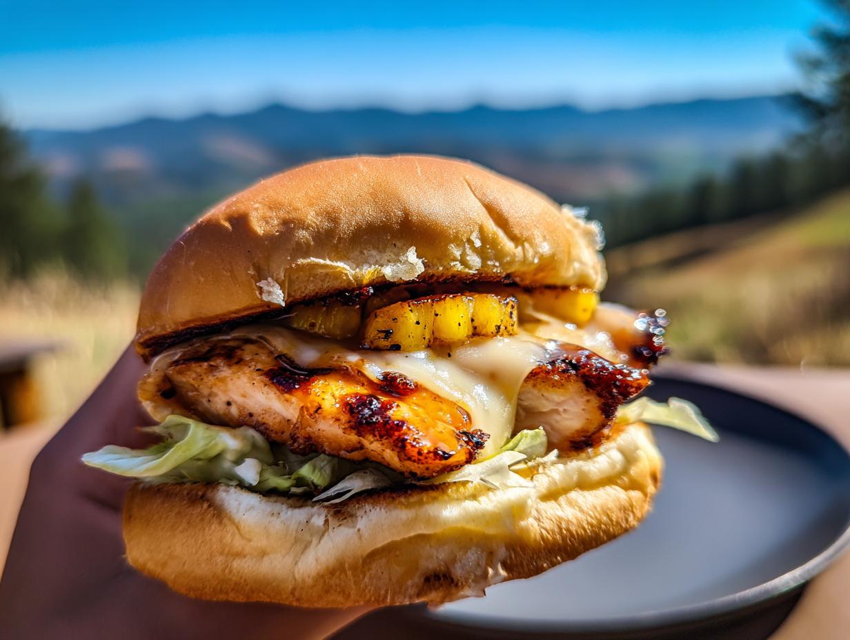 6 Minute Hawaiian chicken sandwich Triumph