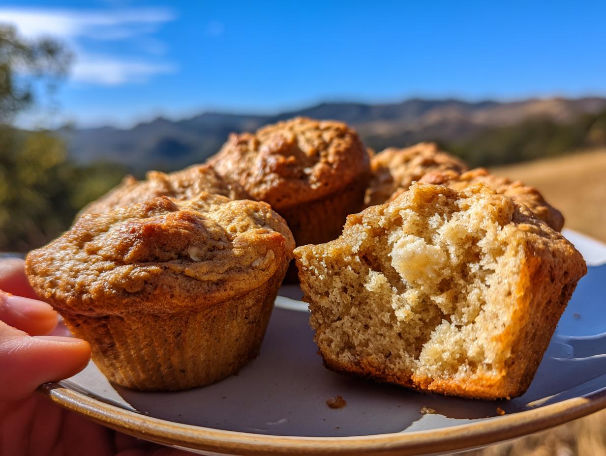 Healthy Banana Oat Muffins 12 Soft Bites
