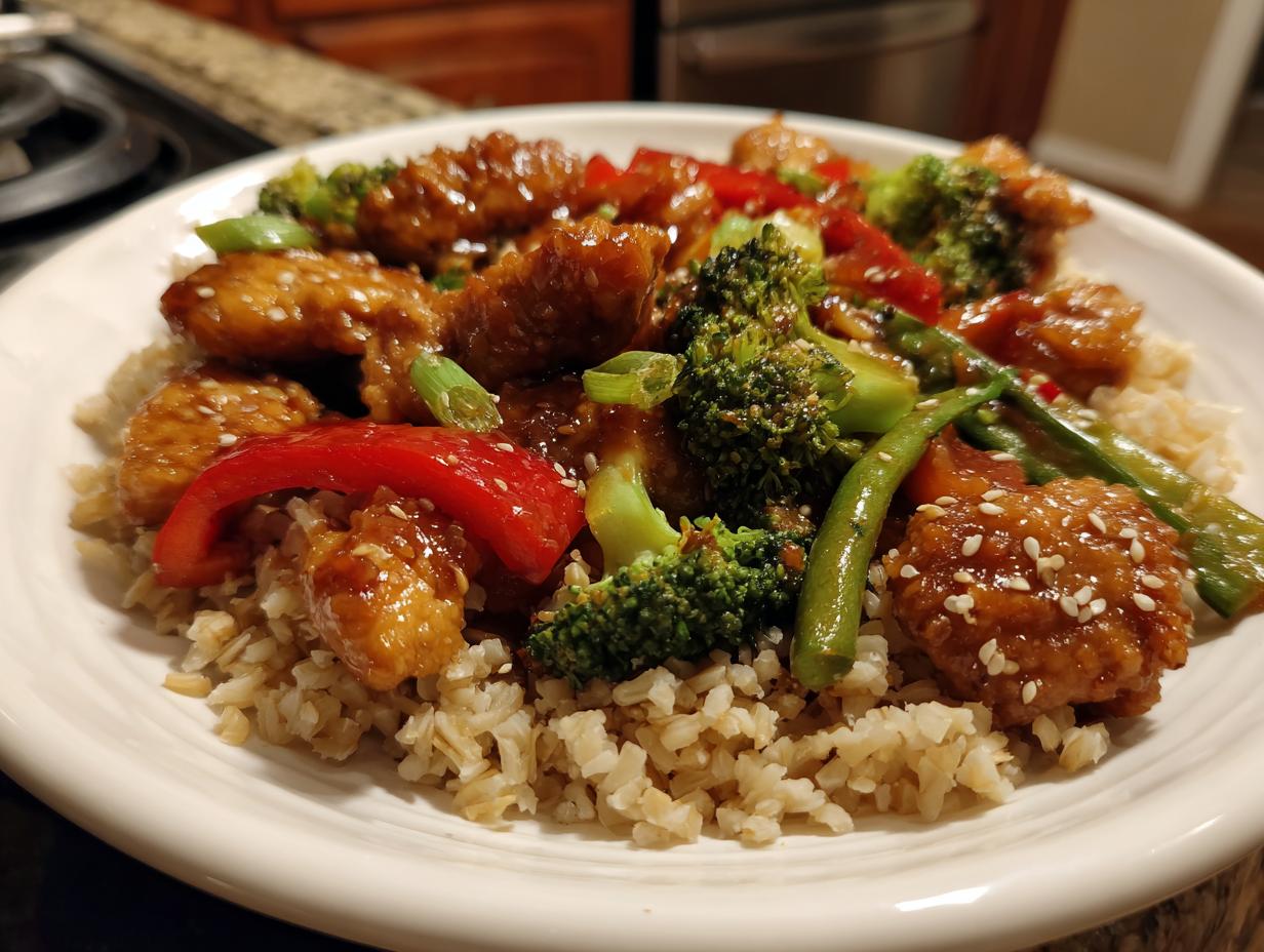 Amazing Healthy Chicken Stir Fry with Brown Rice