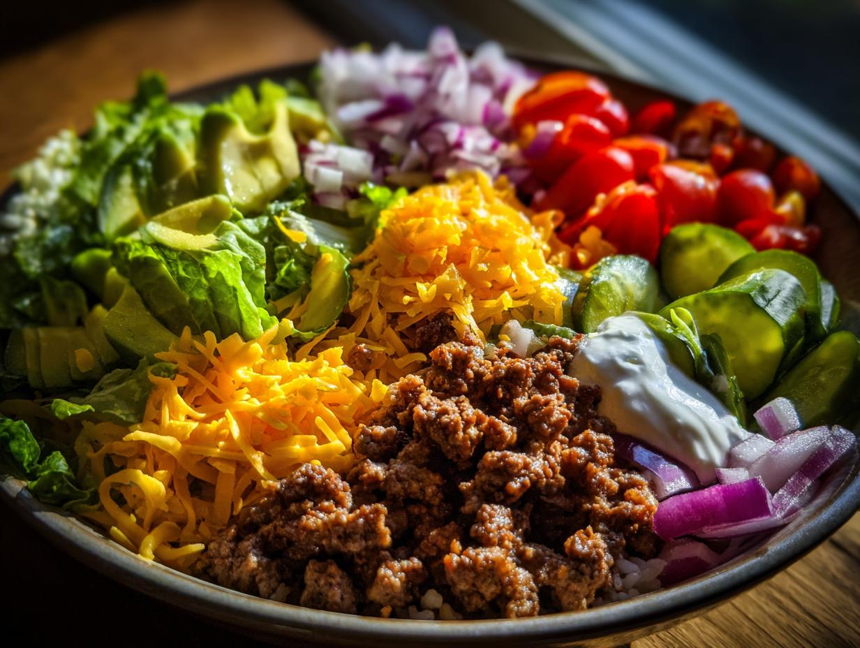 Amazing High Protein Burger Bowls in 30 Minutes