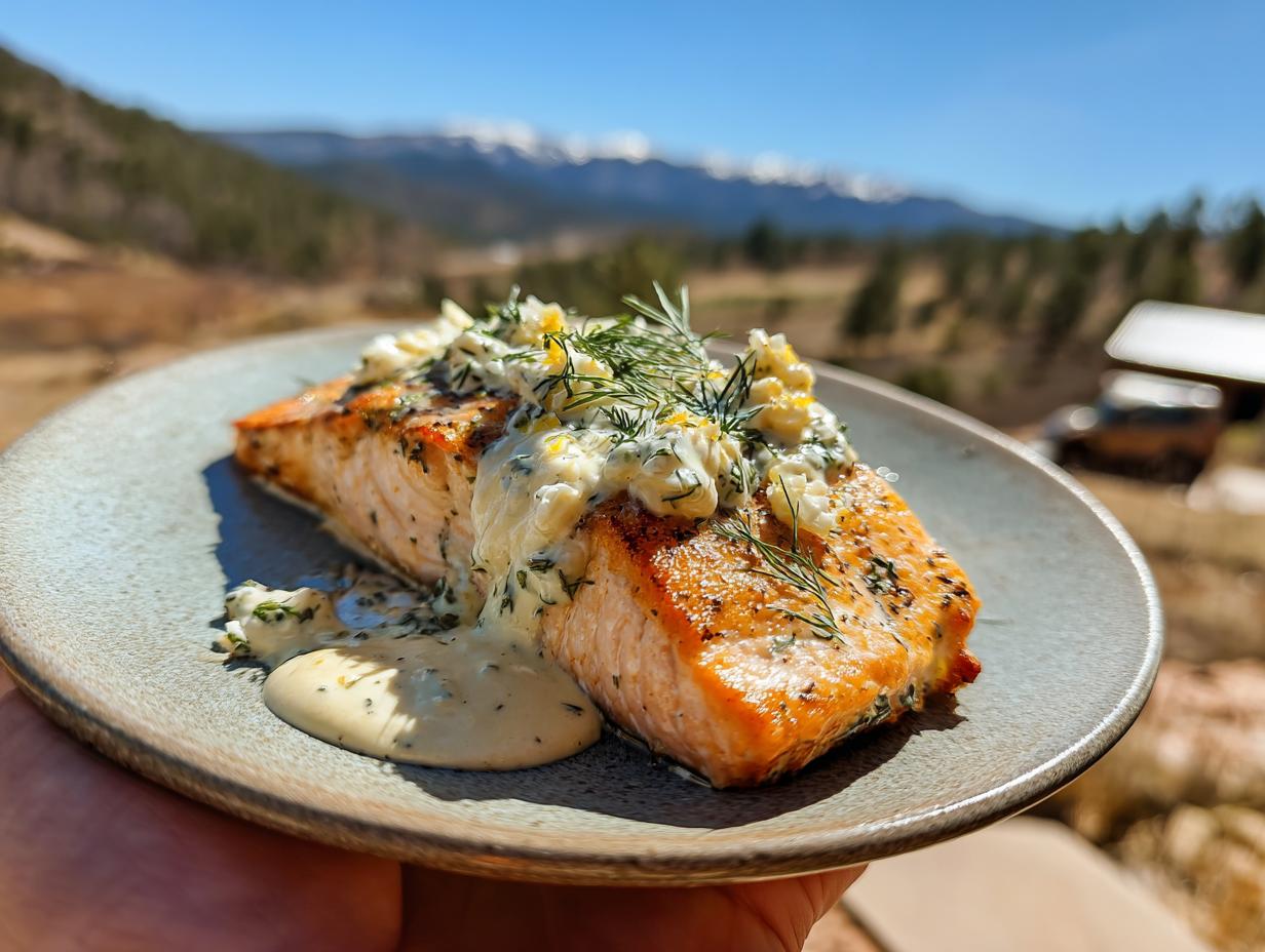 Lemon Dill Salmon with Simple Sauce: 1 Secret