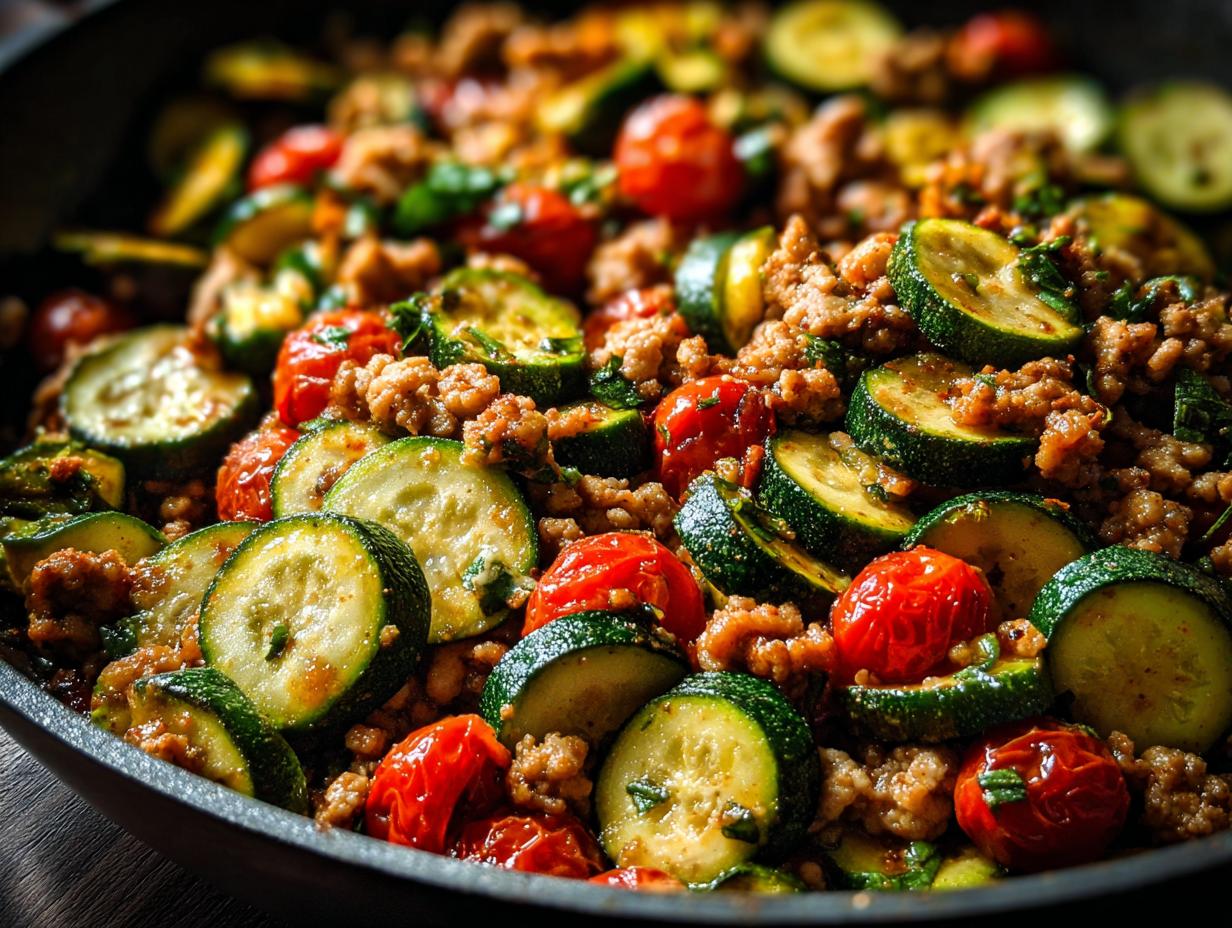 Amazing 30-Min One Pan Healthy Turkey Zucchini