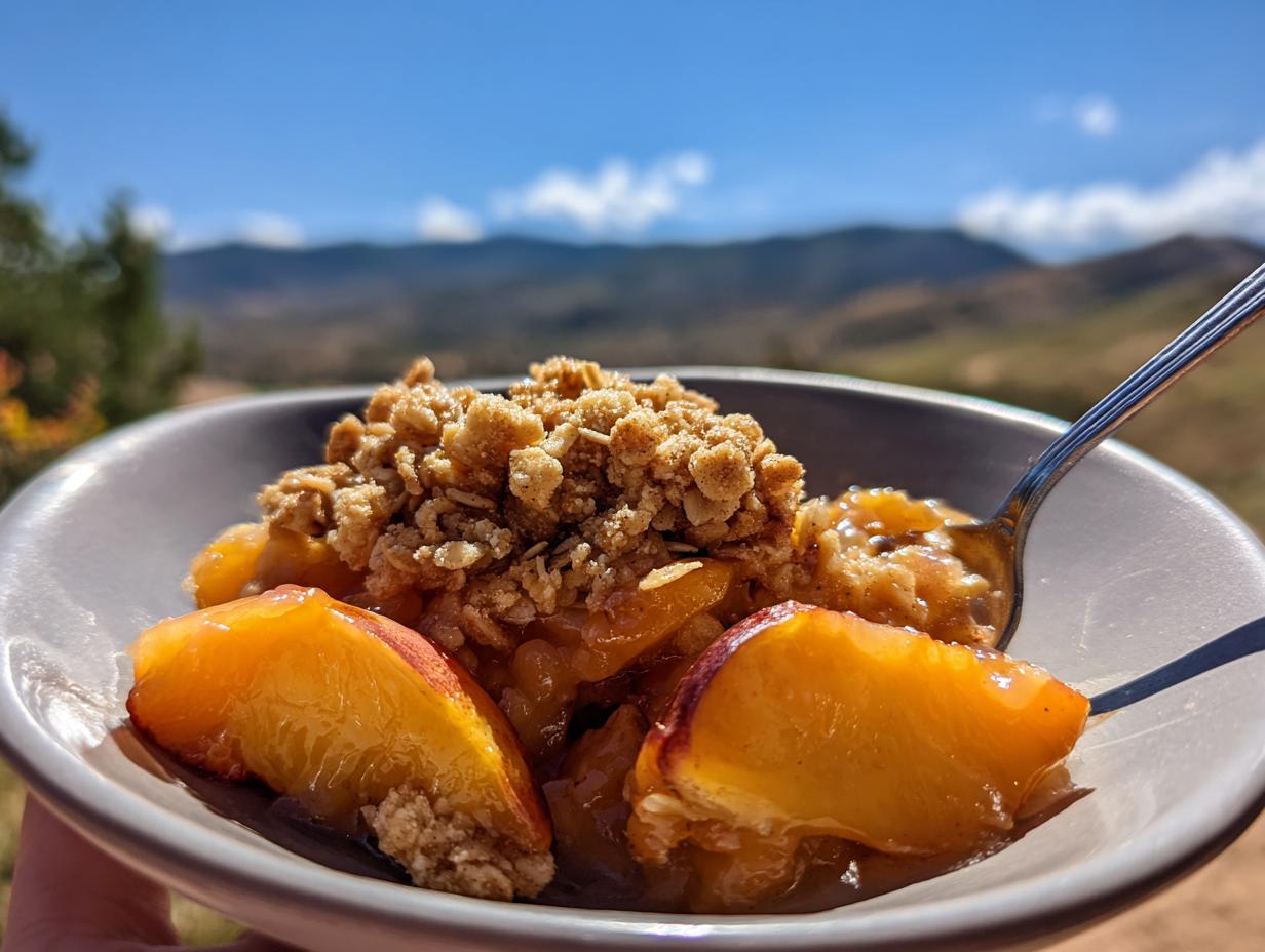 Divine 40-Minute Peach Crisp with Oat Crumble Topping