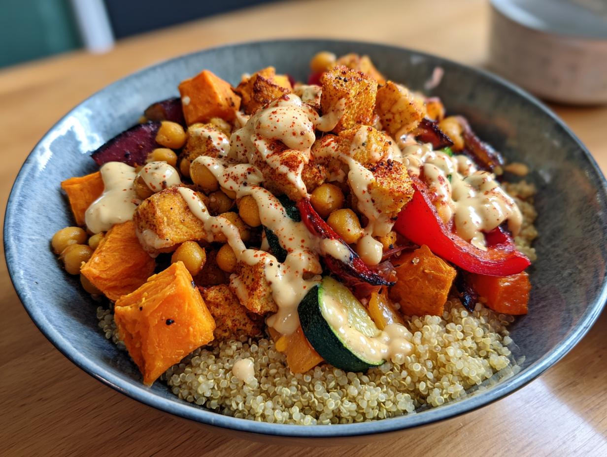 Amazing Vegan Chickpea and Quinoa Meal Prep Bowls