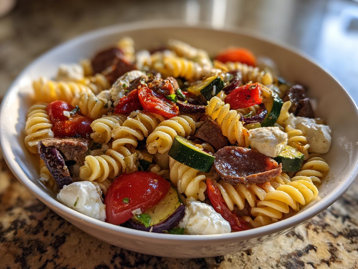Zesty Italian Pasta Salad: 1 Amazing Potluck Winner