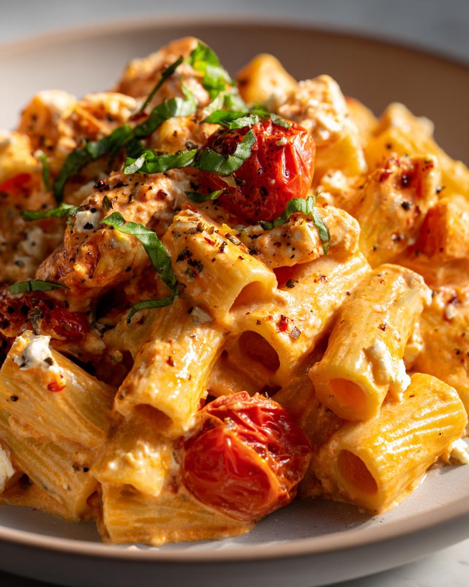 Creamy baked feta pasta: 1 recipe saves dinner