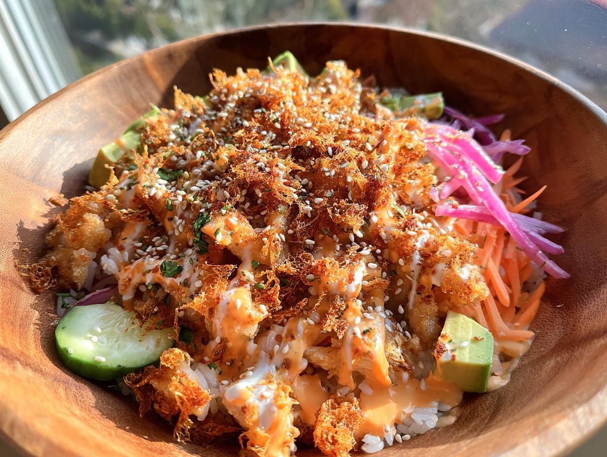 30g Protein Bang Bang Chicken Crispy Rice Salad