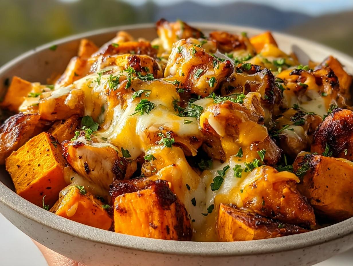 9-Minute BBQ Chicken Sweet Potato Skillet Joy