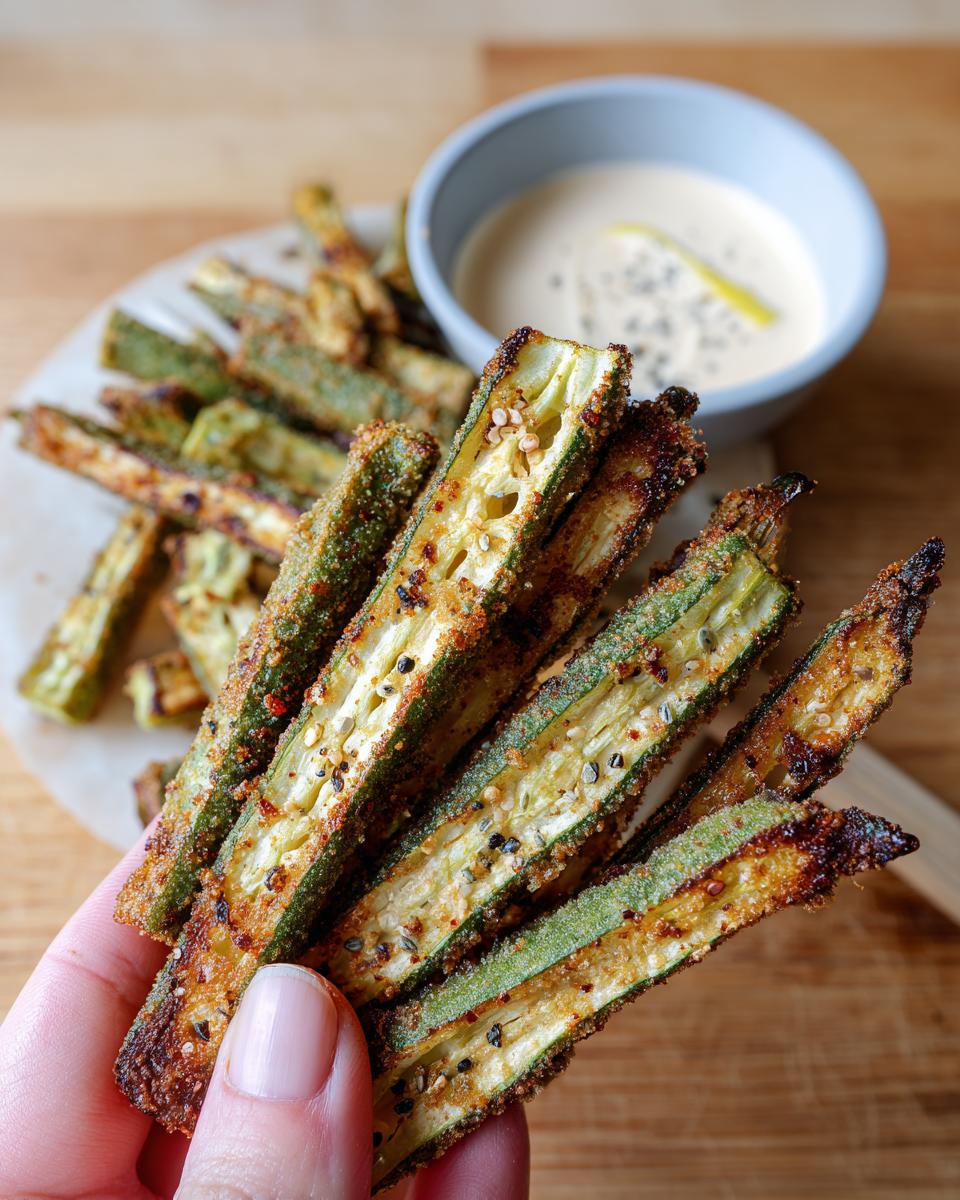 35 Minute cajun roasted okra fries Triumph