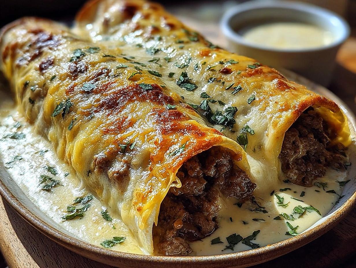 5 Star Cheesy Beef Enchiladas Delight