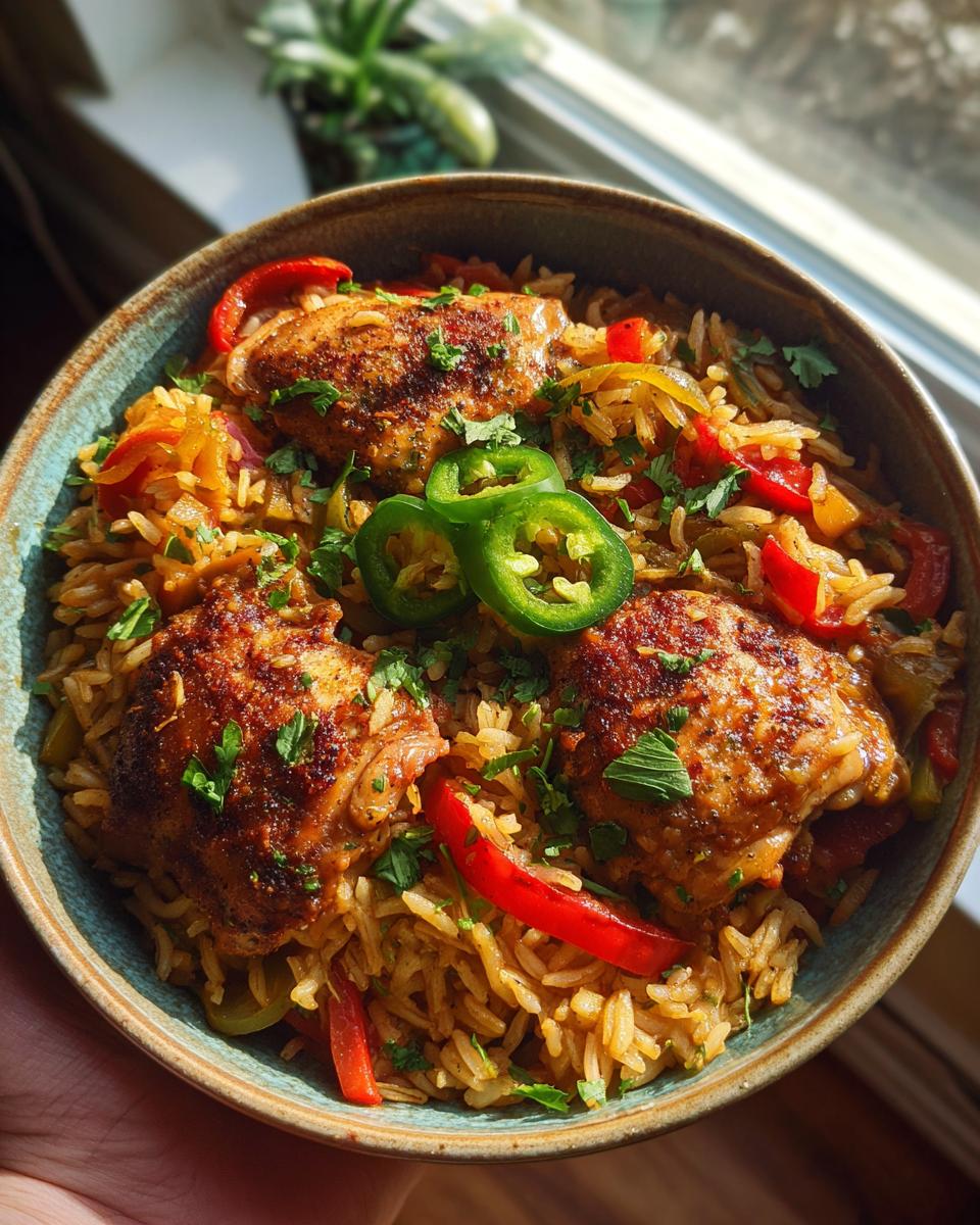 Stunning chicken and rice taco skillet in 1 pan