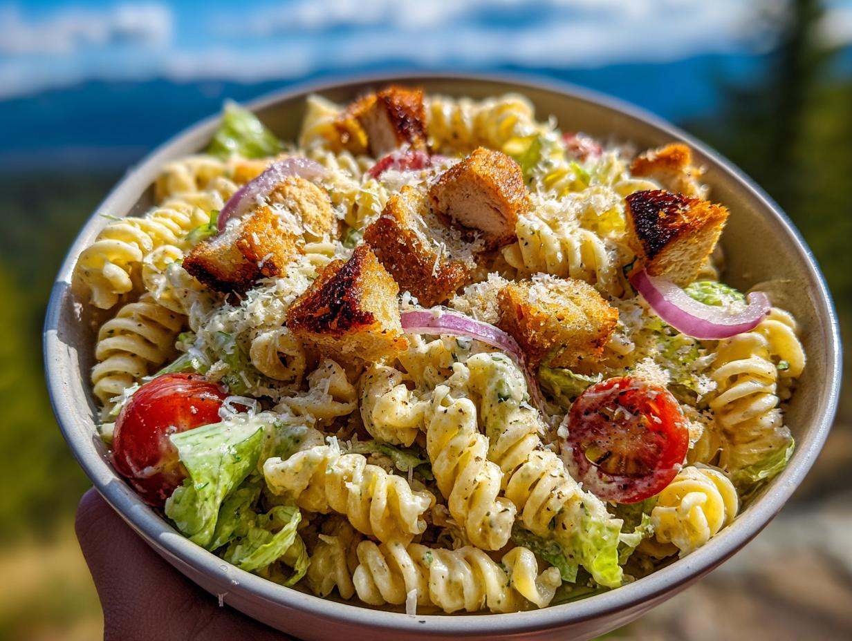 Shocking 35 Min Chicken Caesar Pasta Salad