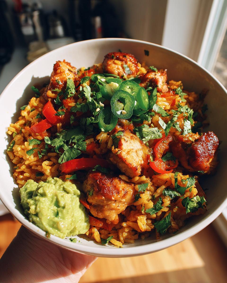 Amazing chicken taco rice skillet in 30 min