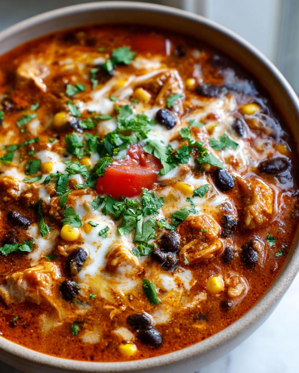 Amazing Creamy Chicken Enchilada Soup