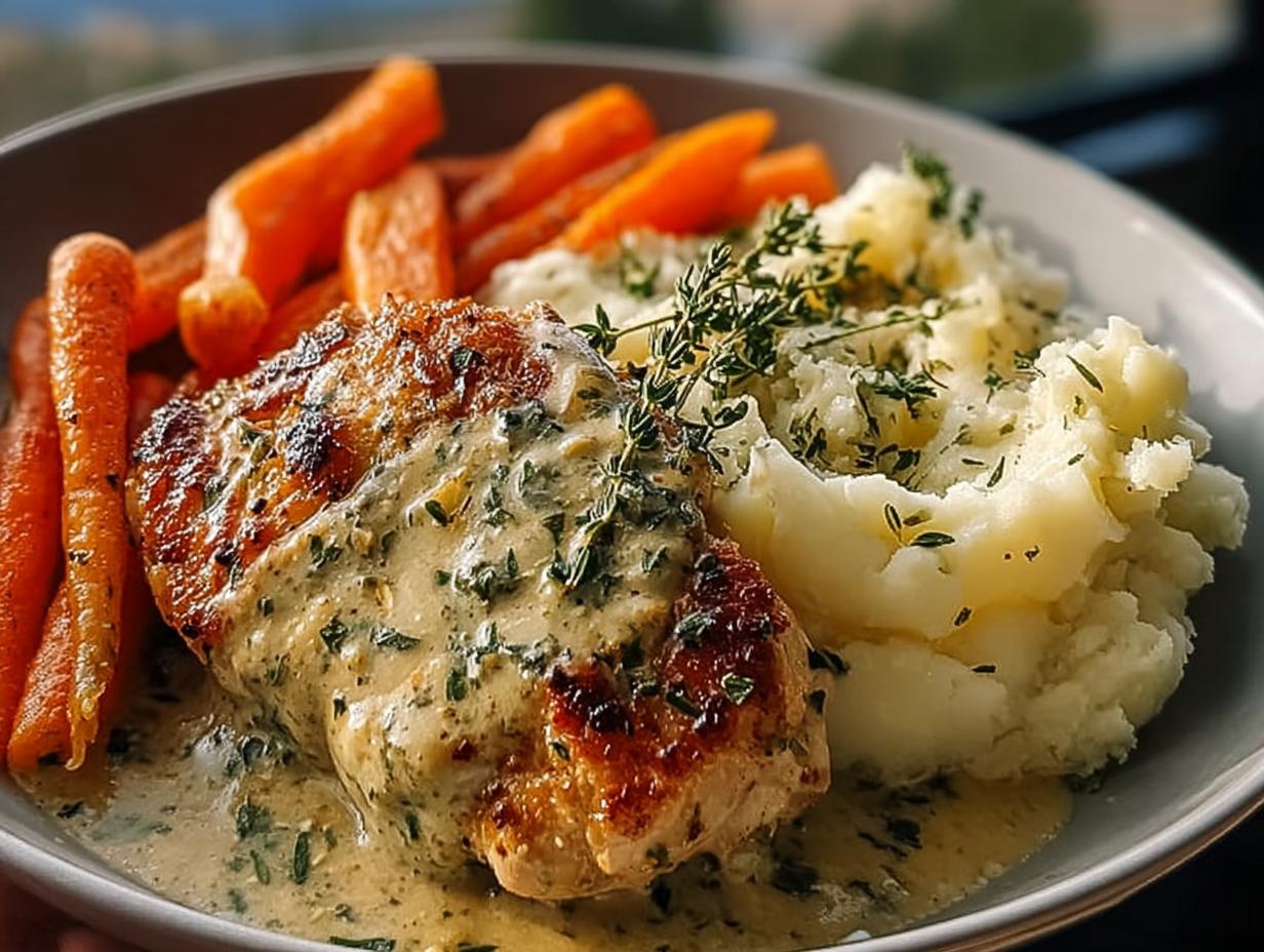45 Min Creamy Herb Chicken Dinner
