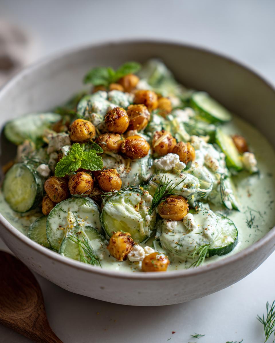41 Min cucumber salad with crispy chickpeas Joy