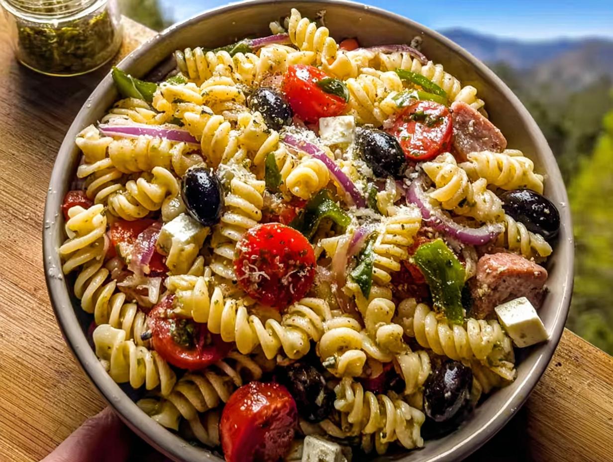 5 Star Easy Italian Pasta Salad with Chicken Recipe
