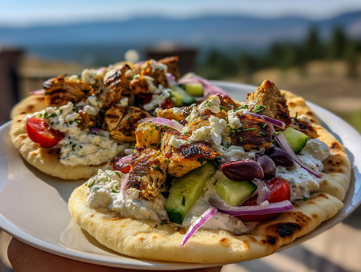 38g Protein Greek Salad Cottage Cheese Flatbreads