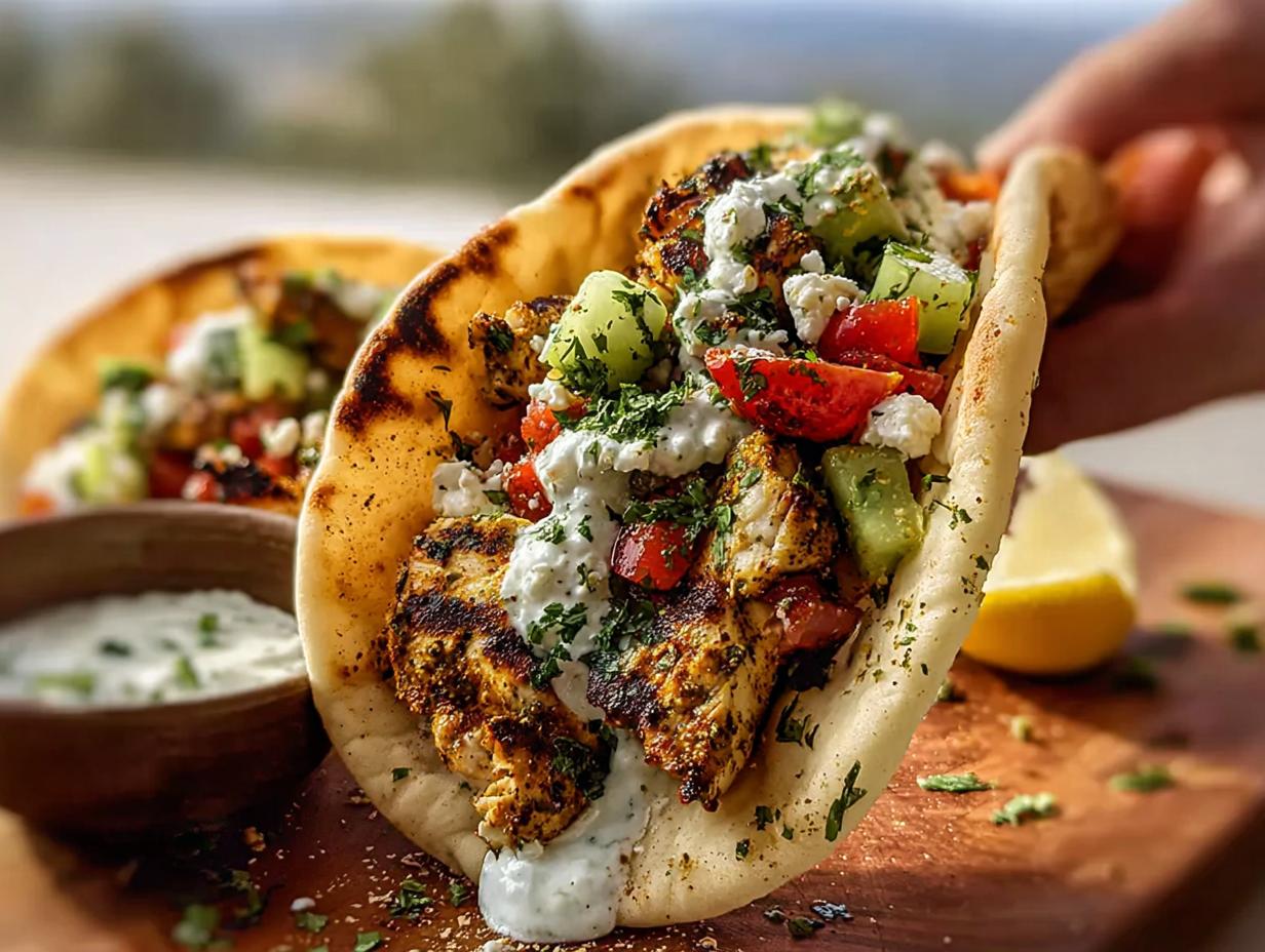 3 Brilliant Grilled Mediterranean Chicken Tacos