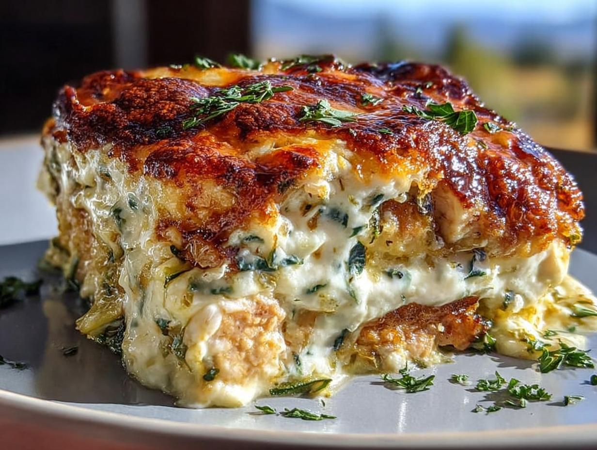 45g Protein High Protein Chicken Zucchini Bake