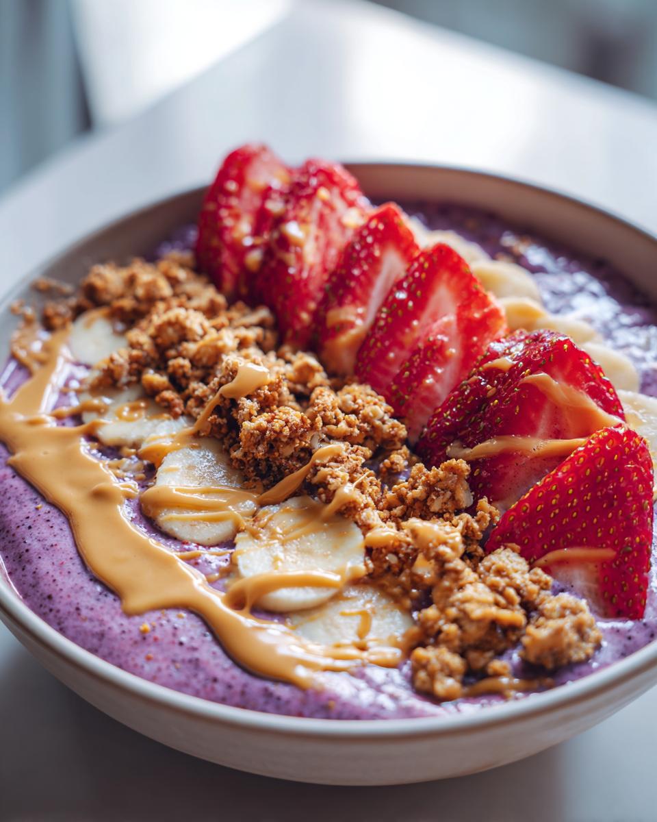 Delicious high protein smoothie bowl in 10 minutes