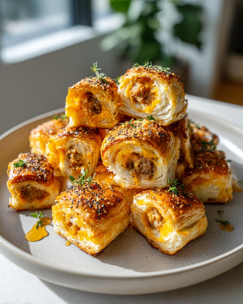 5-Star sausage rolls with hot honey and thyme Now