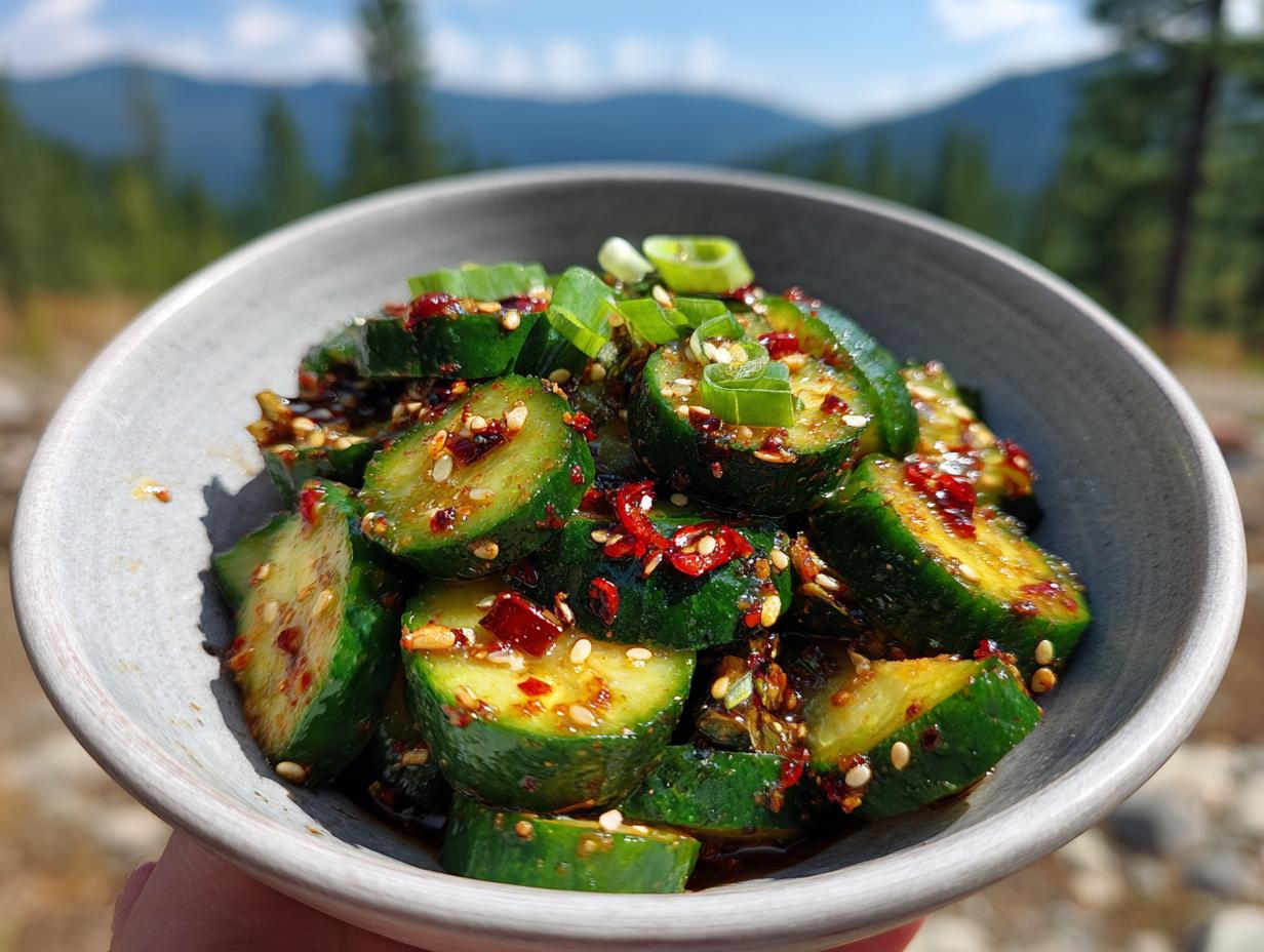 Spicy Asian Cucumber Salad Ready in 10 Minutes: 1 Joyful Fix
