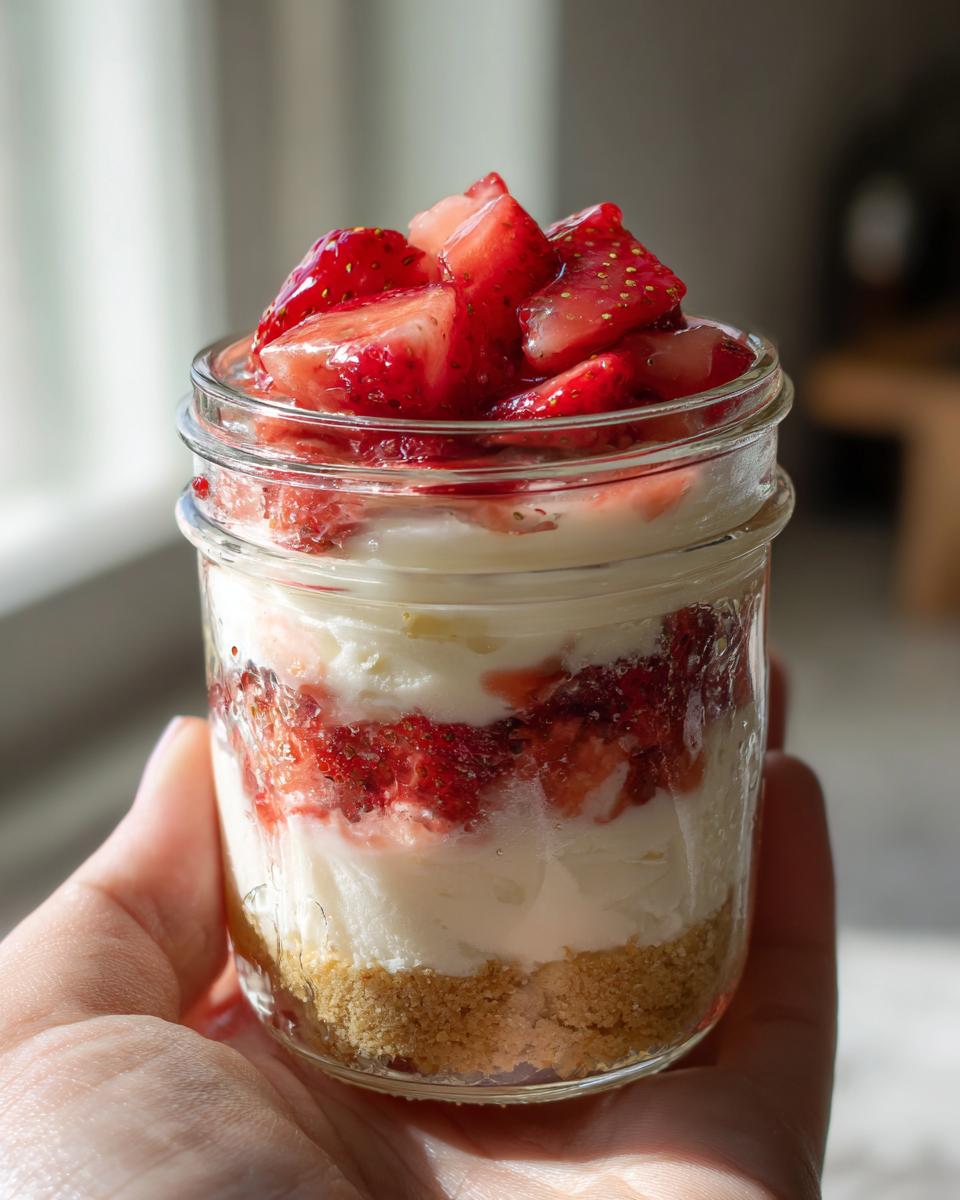 6 savory strawberry cheesecake jars secrets