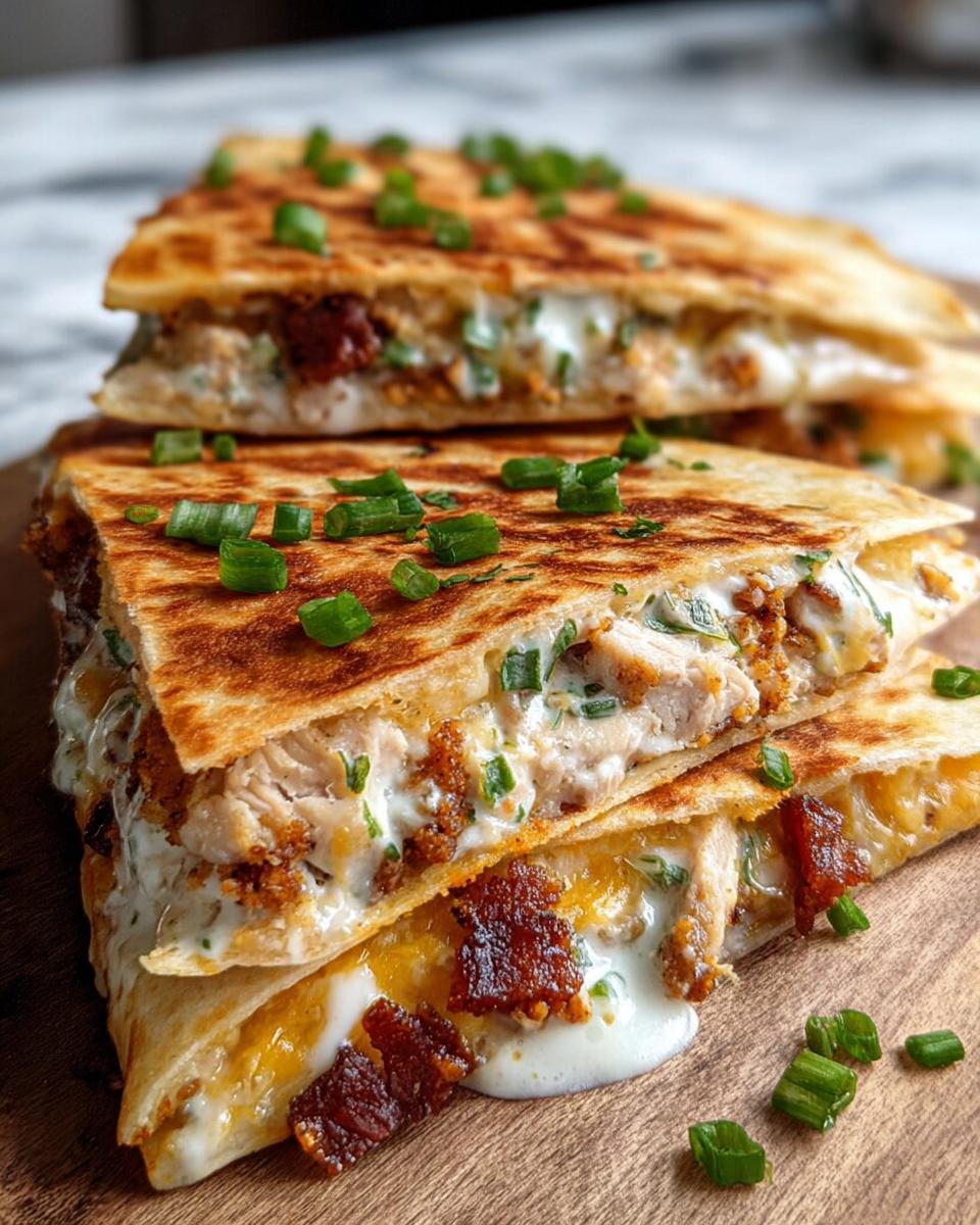 Crispy Chicken Ranch Quesadilla: Great Flavor