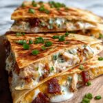 Chicken Ranch Quesadilla with Crispy Chicken - Tasty