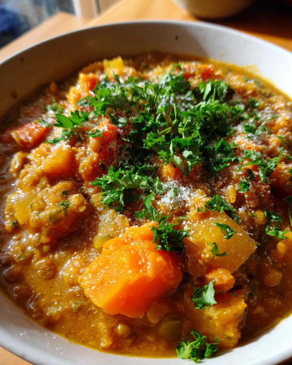 Hearty Slow Cooker Lentil Sweet Potato Soup 4 Slow Cooker Lentil and Sweet Potato Soup Recipe - Other 1