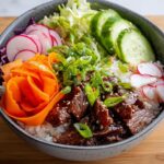 Teriyaki Beef Poke Bowl with Rice and Veggies - Tasty