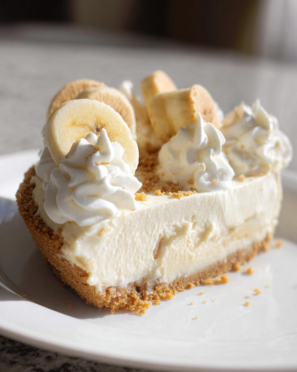 Easy Banana Cheesecake No Bake Dessert Delight