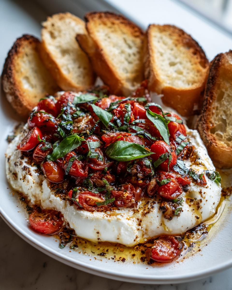 Bruschetta Dip with Mozzarella: 1 Easy Appetizer