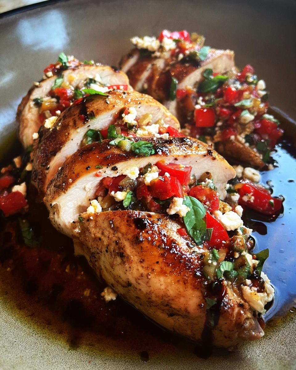 Bruschetta Stuffed Chicken: Simple & Delicious Dinner