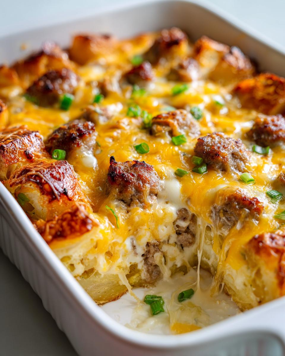 Cheesy Ranch Sausage Casserole: 1 Pot Wonder