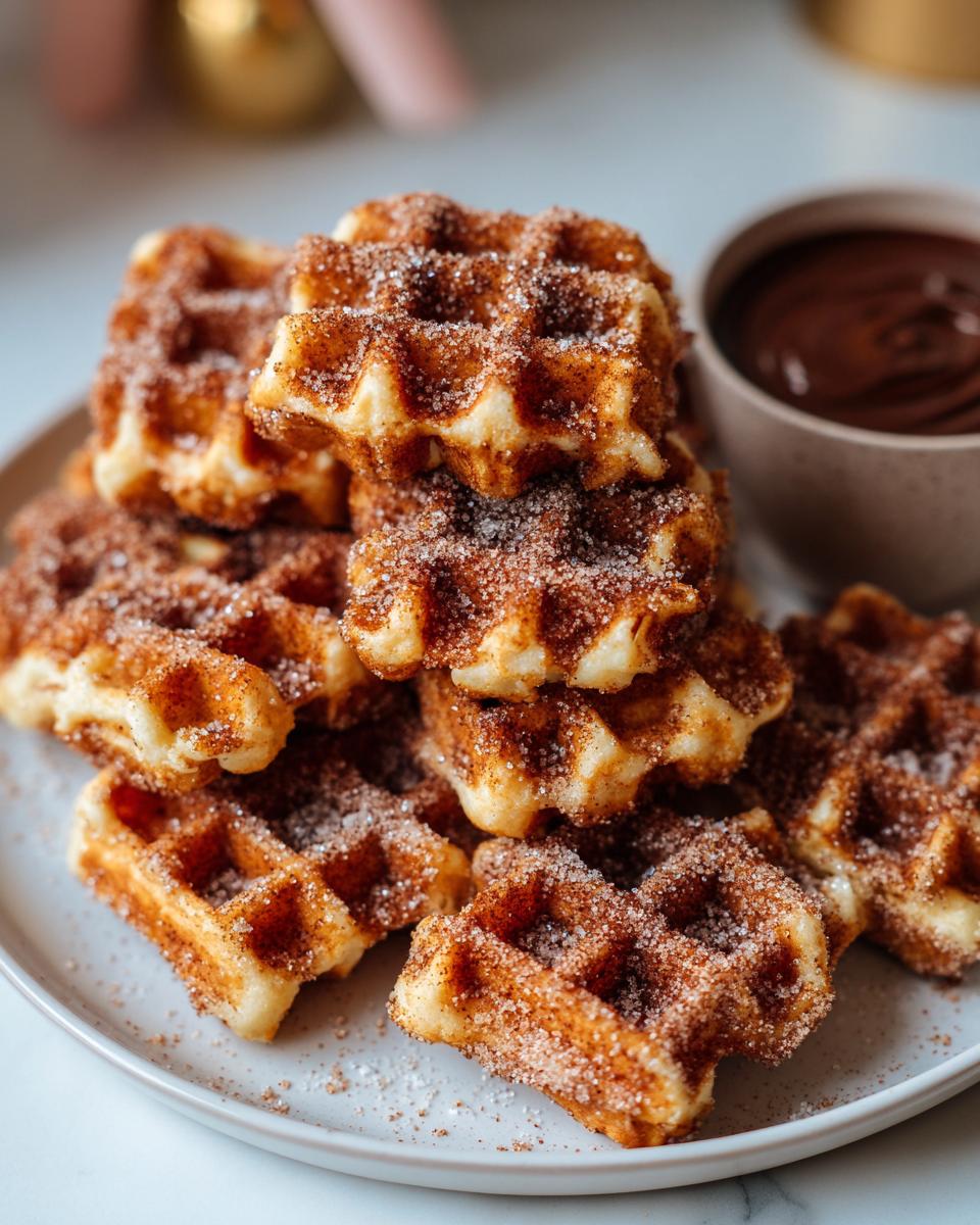 Easy Churro Waffle Bites: 1 Perfect Treat