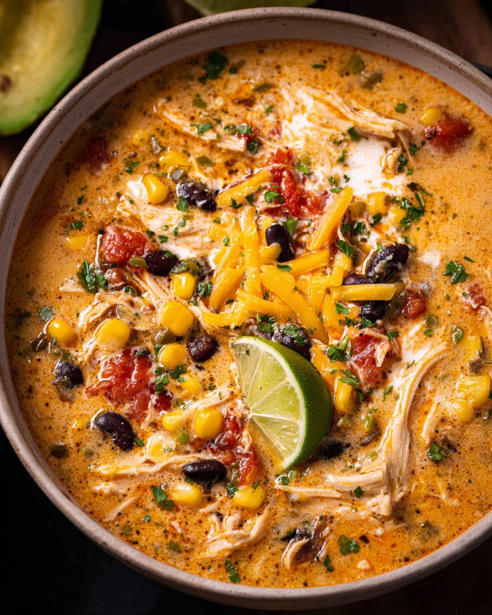 Delicious Creamy Chicken Enchilada Soup Recipe