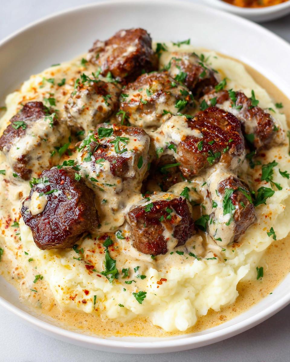Creamy Garlic Butter Steak Bites: Divine Dinner