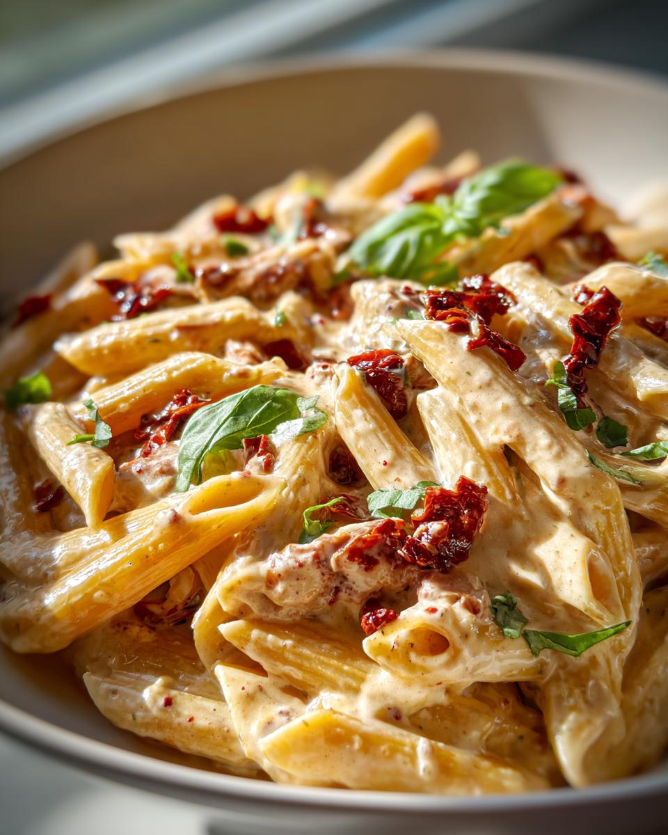 Creamy Sun Dried Tomato Garlic Pasta: 30-Min Dinner