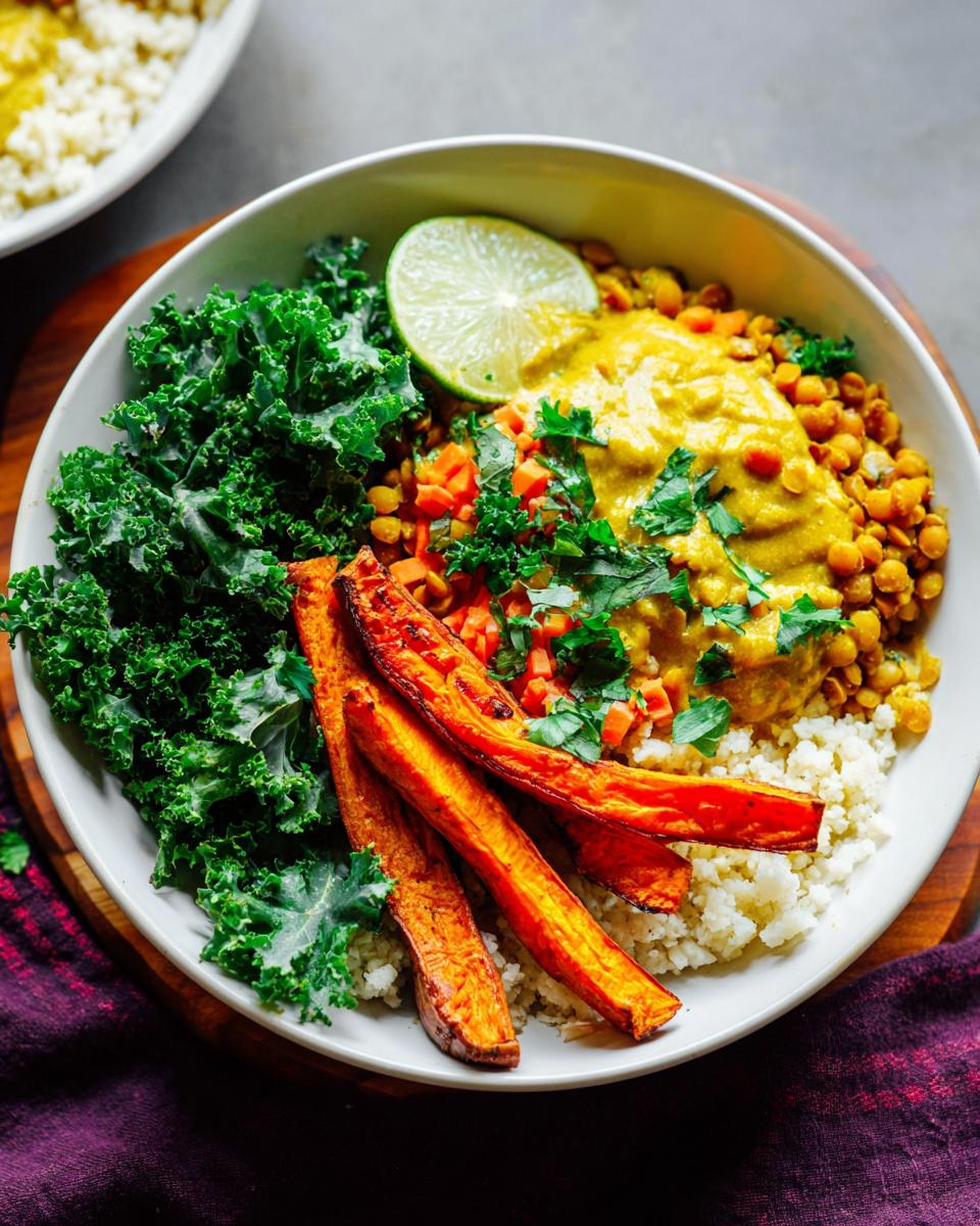 Curried Lentil Sweet Potato Bowl: Wholesome Comfort