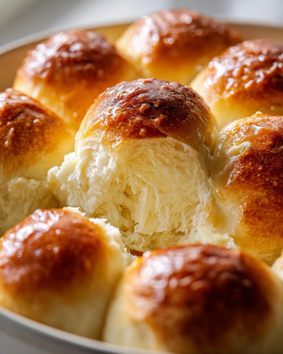 Easy Fluffy Soft Dinner Rolls Dough: 10 Min Knead