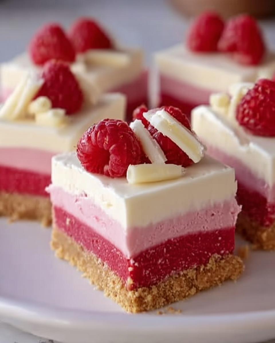 Frozen White Chocolate Raspberry Bars: Dreamy Summer Treat