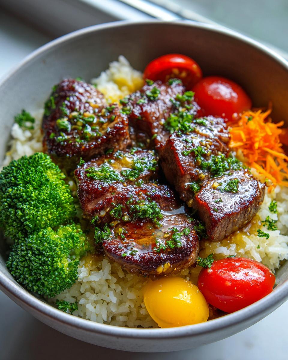 Garlic Butter Steak Bite Bowls: 30 Min Dinner