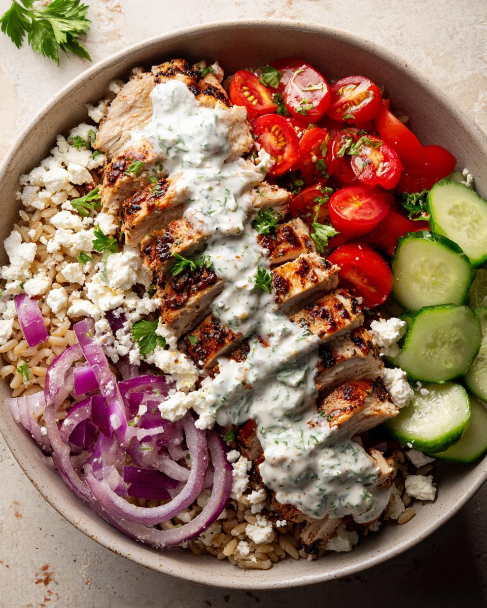 Greek Chicken Power Bowls: Quick & Delicious Meal