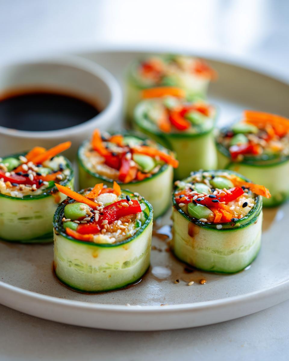 Healthy Cucumber Sushi Rolls 1 Delicious Snack